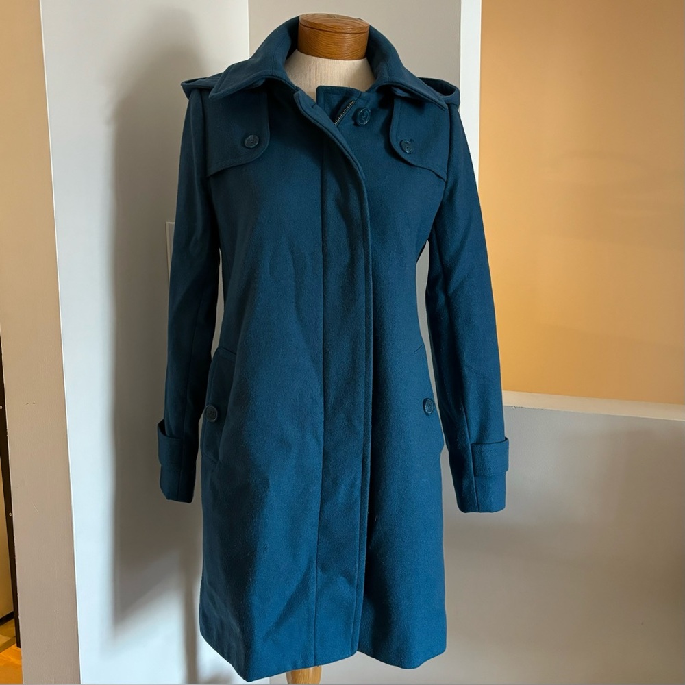 Forever 21 Wool Blend Knee Length Coat